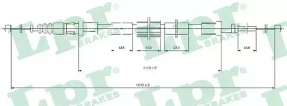 Трос LPR C1687B