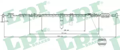 Трос LPR C1693B