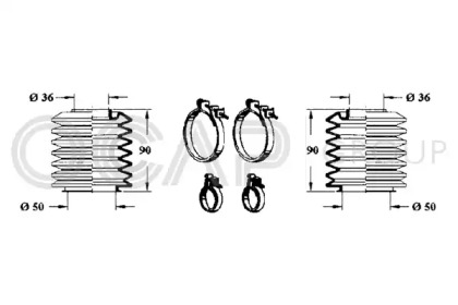 Комплект пыльника OCAP 0901199