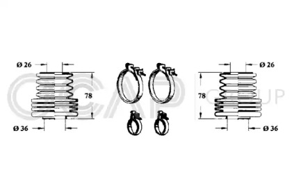 Комплект пыльника OCAP 0901629