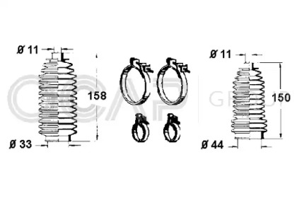 Комплект пыльника OCAP 0902533