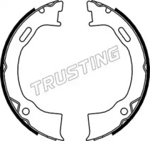 Комлект тормозных накладок TRUSTING 040.159