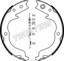 Комлект тормозных накладок TRUSTING 064.180K