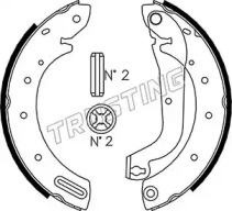 Комлект тормозных накладок TRUSTING 067.188