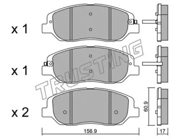 Комплект тормозных колодок TRUSTING 1055.0