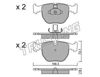Комплект тормозных колодок TRUSTING 575.0