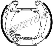 Комлект тормозных накладок TRUSTING 6014