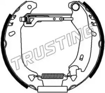 Комлект тормозных накладок TRUSTING 6109