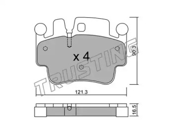 Комплект тормозных колодок TRUSTING 673.0