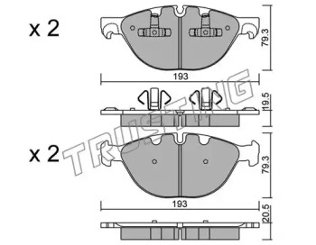 Комплект тормозных колодок TRUSTING 839.0