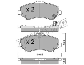 Комплект тормозных колодок TRUSTING 879.1