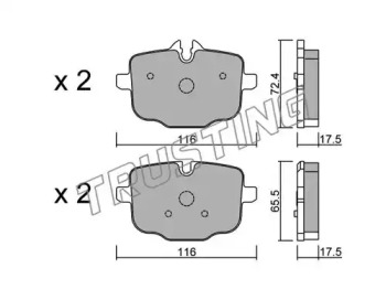 Комплект тормозных колодок TRUSTING 939.0