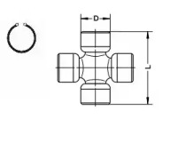 Шарнир SPIDAN U 087