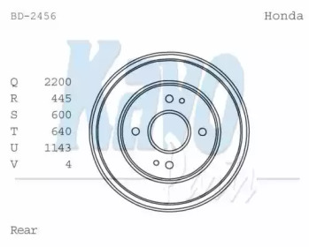 Тормозный барабан KAVO PARTS BD-2456