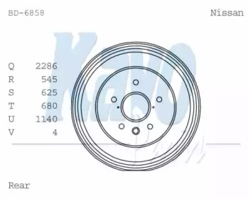 Тормозный барабан KAVO PARTS BD-6858