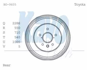 Тормозный барабан KAVO PARTS BD-9605