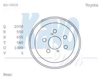 Тормозный барабан KAVO PARTS BD-9608