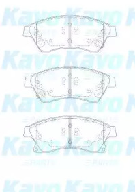 Комплект тормозных колодок KAVO PARTS BP-1017