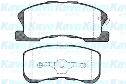 Комплект тормозных колодок KAVO PARTS BP-1510