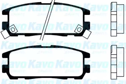 Комплект тормозных колодок KAVO PARTS BP-3503