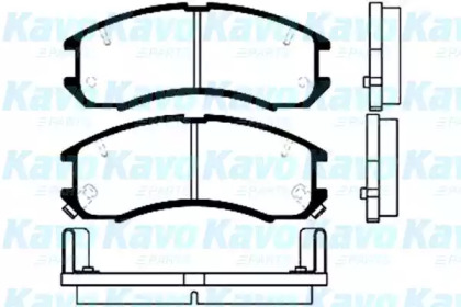 Комплект тормозных колодок KAVO PARTS BP-4516