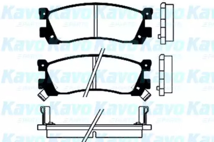 Комплект тормозных колодок KAVO PARTS BP-4537