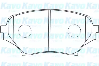 Комплект тормозных колодок KAVO PARTS BP-4563