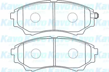 Комплект тормозных колодок KAVO PARTS BP-4570