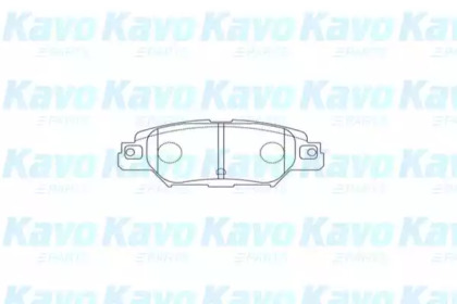 Комплект тормозных колодок KAVO PARTS BP-4587