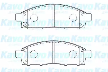 Комплект тормозных колодок KAVO PARTS BP-5560