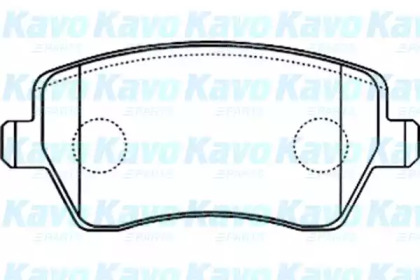 Комплект тормозных колодок KAVO PARTS BP-6570