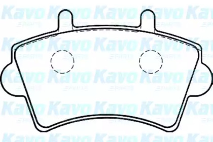 Комплект тормозных колодок KAVO PARTS BP-6575