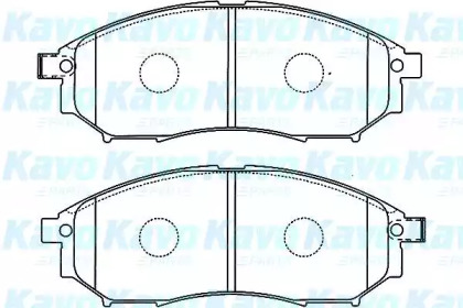 Комплект тормозных колодок KAVO PARTS BP-6583