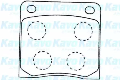 Комплект тормозных колодок KAVO PARTS BP-6584