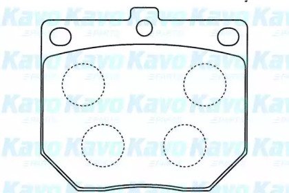 Комплект тормозных колодок KAVO PARTS BP-6585