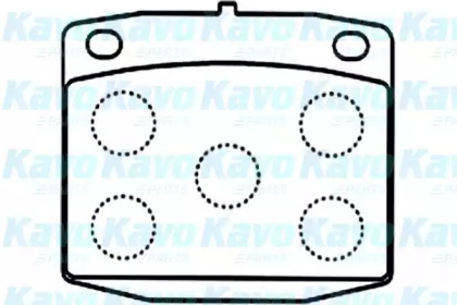 Комплект тормозных колодок KAVO PARTS BP-6587