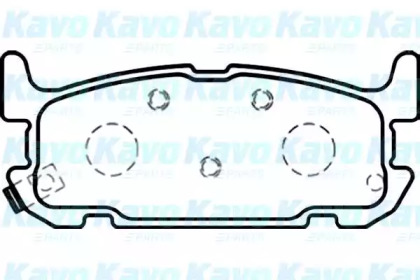 Комплект тормозных колодок KAVO PARTS BP-6589