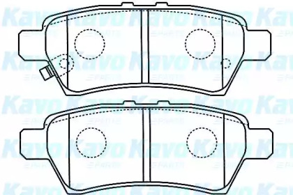 Комплект тормозных колодок KAVO PARTS BP-6595