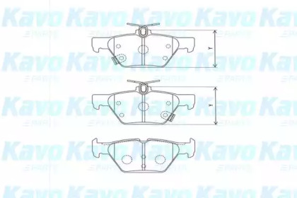 Комплект тормозных колодок KAVO PARTS BP-8026