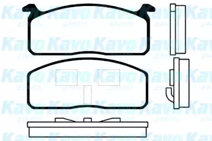 Комплект тормозных колодок KAVO PARTS BP-9001