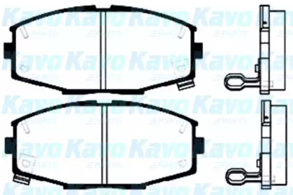 Комплект тормозных колодок KAVO PARTS BP-9008