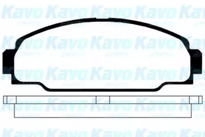 Комплект тормозных колодок KAVO PARTS BP-9015