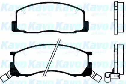 Комплект тормозных колодок KAVO PARTS BP-9020