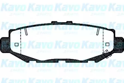 Комплект тормозных колодок KAVO PARTS BP-9055