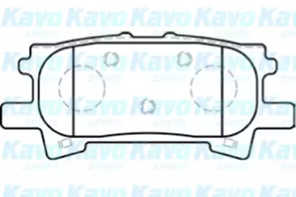 Комплект тормозных колодок KAVO PARTS BP-9088