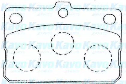 Комплект тормозных колодок KAVO PARTS BP-9091