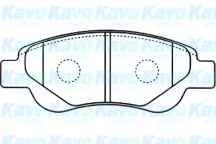 Комплект тормозных колодок KAVO PARTS BP-9097