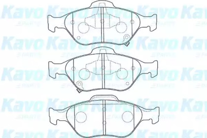 Комплект тормозных колодок KAVO PARTS BP-9109