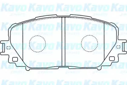 Комплект тормозных колодок KAVO PARTS BP-9118