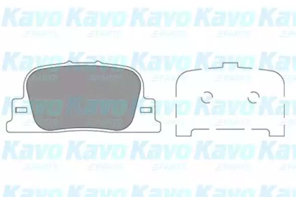 Комплект тормозных колодок KAVO PARTS BP-9151